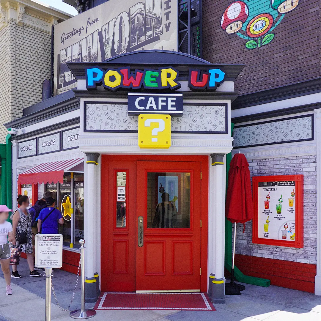 Power Up Cafe Los Angeles Universal Studios Hollywood