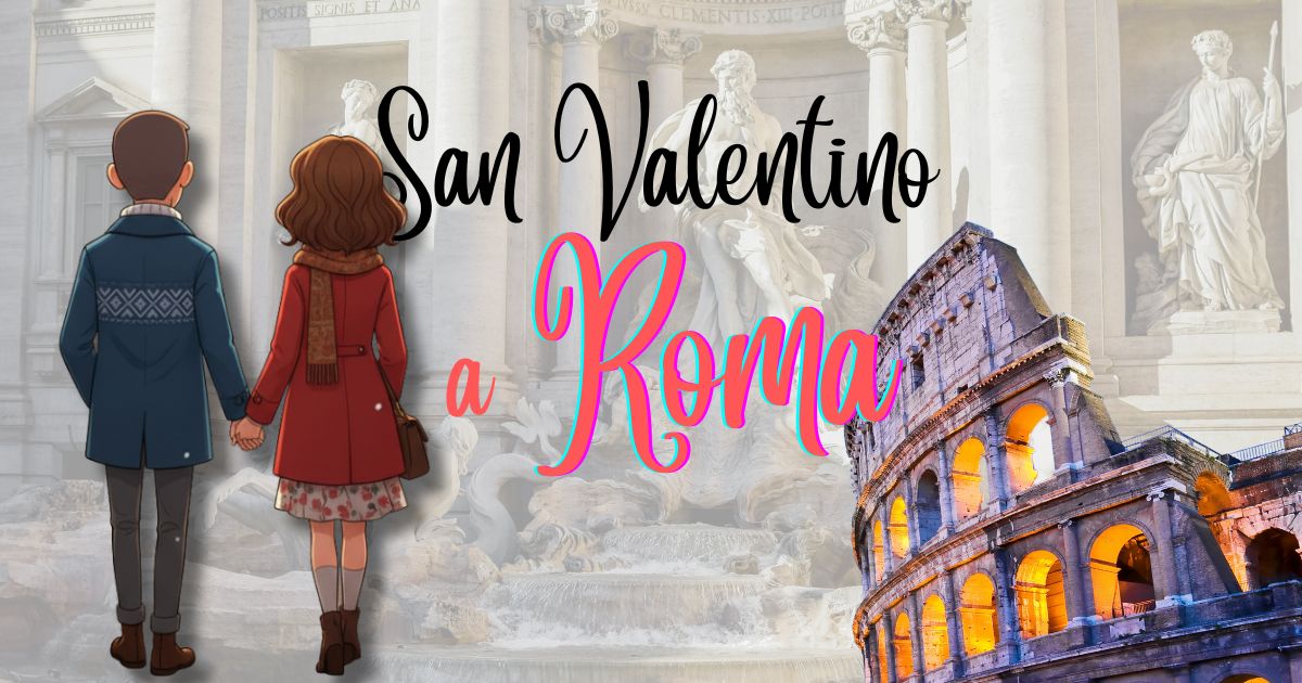 Fontana di Trevi illuminata di notte per San Valentino a Roma 2026